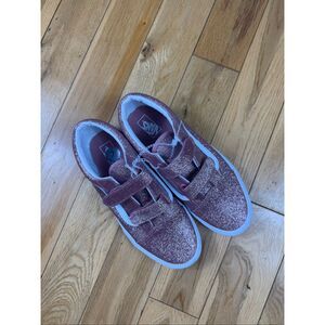 New Vans Womens Pink Glitter Shoes Size 7